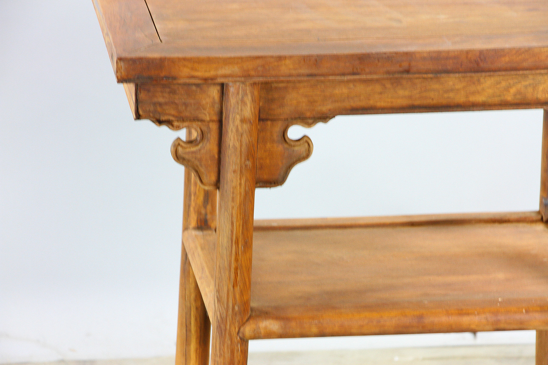 Small Chinese hardwood table, 31" x 13" x 16". - Image 5 of 6