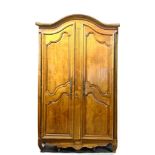 Large two-door cupboard with fitted interior, 107" H x 59" W x 25" D. Provenance: West Palm Beach,