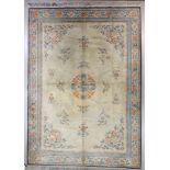 Peking Chinese rug, 10' 8" x 8' 8". Provenance: Hypoluxo, Florida estate.