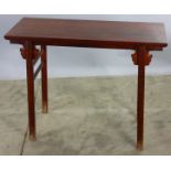 Chinese antique hardwood table, 38" x 29" x 15".