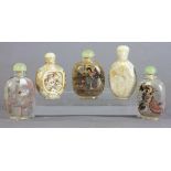 Five Chinese Snuff Bottles