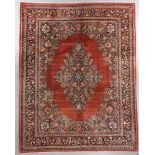 Semi-antique Sarouk rug, 8' 1" x 10' 3". Provenance: Charlestown, Massachusetts estate.