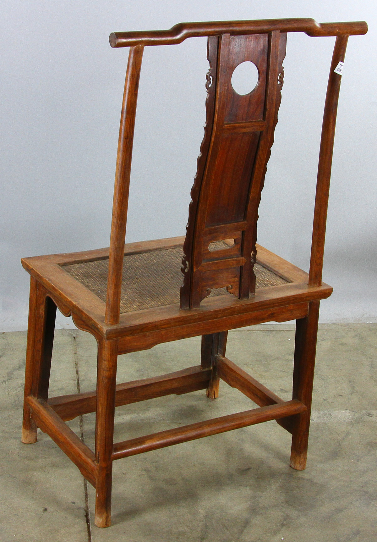 Chinese huali wood chair, 45" x 18" x 24". - Image 3 of 7