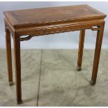 Chinese huali wood table, 32" x 35" x 15".