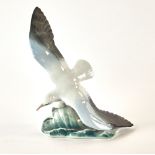 Rosenthal seagull figurine, 8 1/2" H x approximately 10" W. Provenance: Florida estate.