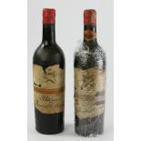 Two 1929 Chateau Mouton Rothschild Pauillac. Provenance: Santa Barbara, California collection,