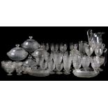 Collection of 19th century EAPG (Early American Pattern Glass), Loop and Dart pattern, to include