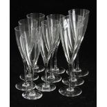 Set of (7) Baccarat Stemware, Dom Perignon Pattern