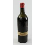 Red Bordeaux. Missing label. Provenance: Santa Barbara, California collection, property of a