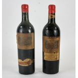 Two 1929 Chateau Lafite Rothschild Pauillac. Provenance: Santa Barbara, California collection,