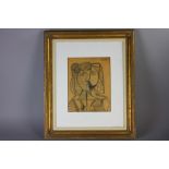 Pablo Picasso, print, 13" x 9 1/2", framed 24" x 27".