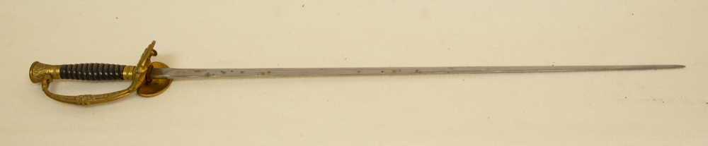 Late 19th century French sword, 36" with scabbard. - Image 4 of 5