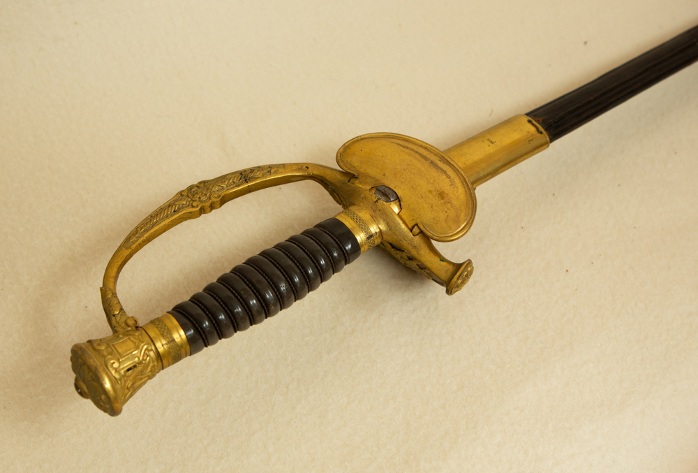 Late 19th century French sword, 36" with scabbard. - Image 3 of 5