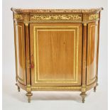 Mid 19th century French cabinet, having exceptional ormolu bronze mounts with fine multicolor marble