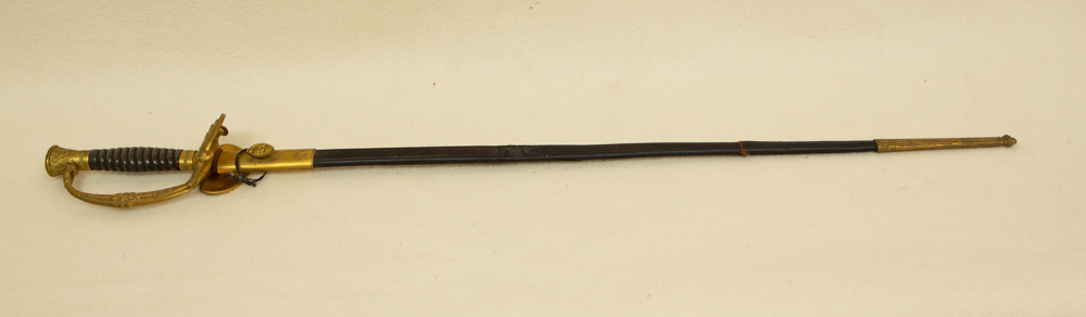 Late 19th century French sword, 36" with scabbard.