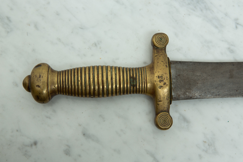 Early 19th century French Napoleonic model 1831 artillery short sword, aka "coupe choux" (cabbage - Image 3 of 4