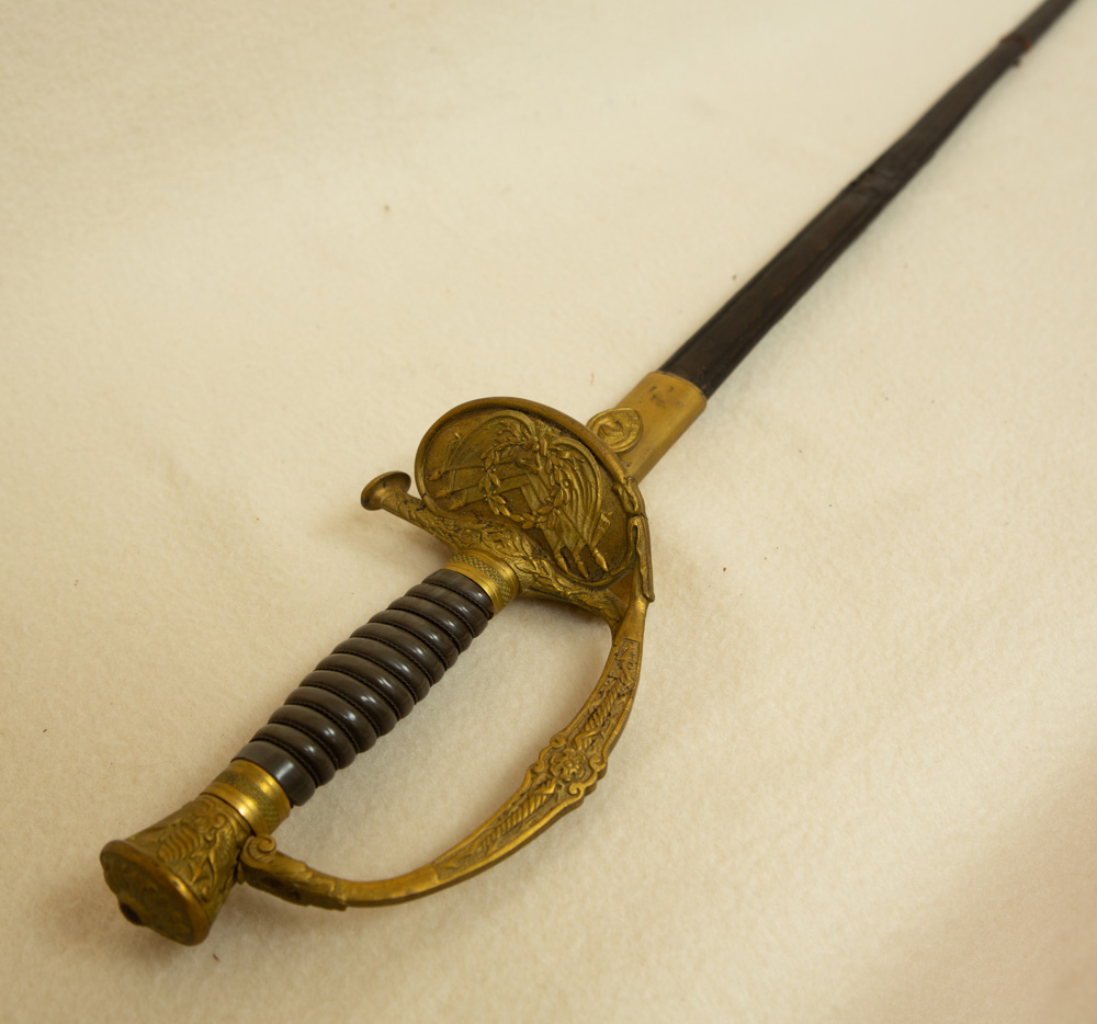 Late 19th century French sword, 36" with scabbard. - Image 2 of 5