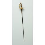 19th century French sword with ormolu bronze hilt, circa 1840, 36" L, blade 31" L.