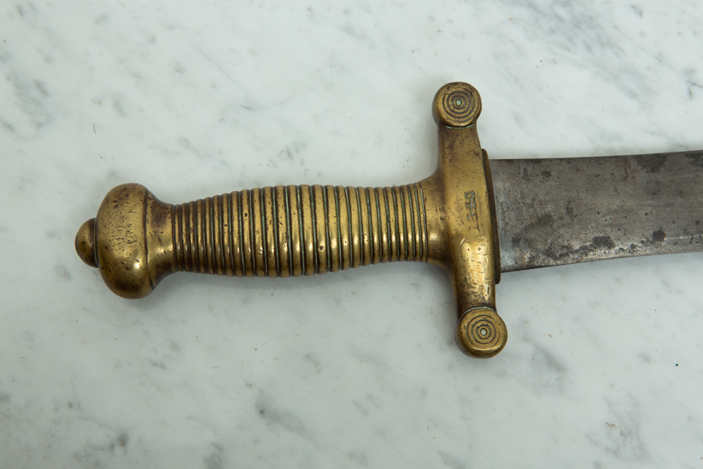 Early 19th century French Napoleonic model 1831 artillery short sword, aka "coupe choux" (cabbage - Image 2 of 4