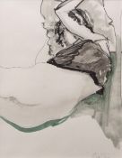 AR GEOFFREY CHATTEN (contemporary) Reclining nude titled Kate pen, ink and wash, signed lower