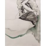 AR GEOFFREY CHATTEN (contemporary) Reclining nude titled Kate pen, ink and wash, signed lower