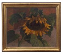 AR RONALD BENHAM, RBA, NEAC (1915-1993) "Sunflower" oil on canvas, signed and indistinctly dated
