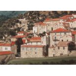 AR MICHEL DESROCHERS (born 1938) "Olargues Herault/France" watercolour, signed lower left and