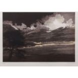 AR GREENWOOD (20th century) "Border country" etching/aquatint, signed, dated 80, numbered 322/350