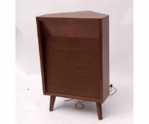 Goodmans Axiom 301 (12ins) twin diaphragm loudspeaker, the cabinet labelled W E R Co Ltd, Mansfield,