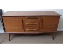 Mid-century teak sideboard by Arthur Cox, 153cms wide