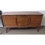 Mid-century teak sideboard by Arthur Cox, 153cms wide