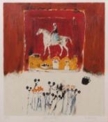 AR LEO MCDOWELL (1936-2011) "Horse and rider" screen print, signed, numbered 6/25, inscribed "AP"