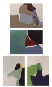 FRENCH SCHOOL (20th century) Abstract compositions (with French titles) group of four mixed media,