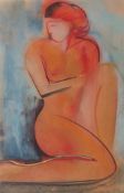 AR MARY STORK (1938-2007) "Heat" pastel, signed and dated 25/4/01 lower right 70 x 45cms Provenance: