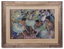 AR CHARLES MOZLEY (1915-1991) Scene from the ballet Swan Lake pastel, signed lower left 50 x 75cms