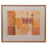 MODERN SCHOOL "Campus XXXXVII" coloured etching/aquatint, signed and inscribed with title in