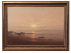AR GUY GLADWELL (1946-2014) Coastal scene oil on canvas, signed lower left 60 x 90cms