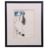 AR BRUER TIDMAN (born 1939) Female nude watercolour, signed and dated 04 lower right 29 x 20cms