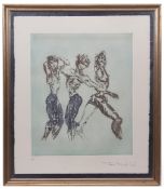 AR TOM MERRIFIELD (born 1932) "Ballerinas" coloured print, signed and numbered 122/125 in pencil