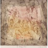 AR CHRIS ORR (born 1943), "12 Angry Men" coloured etching, signed, dated 1996 and inscribed with