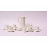 Swedish Gustavsberg Porcelain coffee set in a stylised design comprising coffee pot and cover,