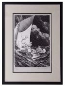 AR BERNIE WRIGHTSON (1948-2017) "The Unknown" limited edition print, signed and numbered 36/300 in