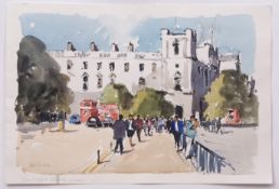 AR JOHN TOOKEY (contemporary) "Parliament Square, London" pen, ink and watercolour, signed and