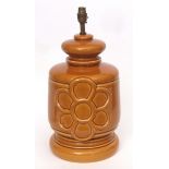 Retro English pottery lamp, 40cms high