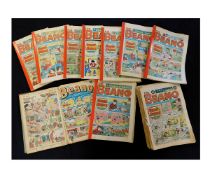 One small box assorted Beano comics, mostly late 80s with some early 60s