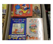 One box children's and illustrated including ENID BLYTON 'NODDY' books and Ladybirds etc