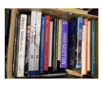 One box approx 25 antique collection reference books etc