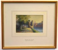 Herbert Harmsworth, indistinctly signed lower left, watercolour, "The Boom Tower, Norwich", 10 x