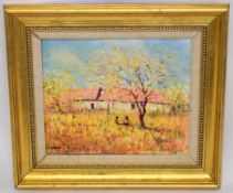 Donald Stockton Smith, signed oil on canvas, "Rear of St Tropez, France", 25 x 29cms