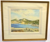 Henry James Starling, signed and dated 74, watercolour, "Camp di Mar, Majorca", 31 x 38cms